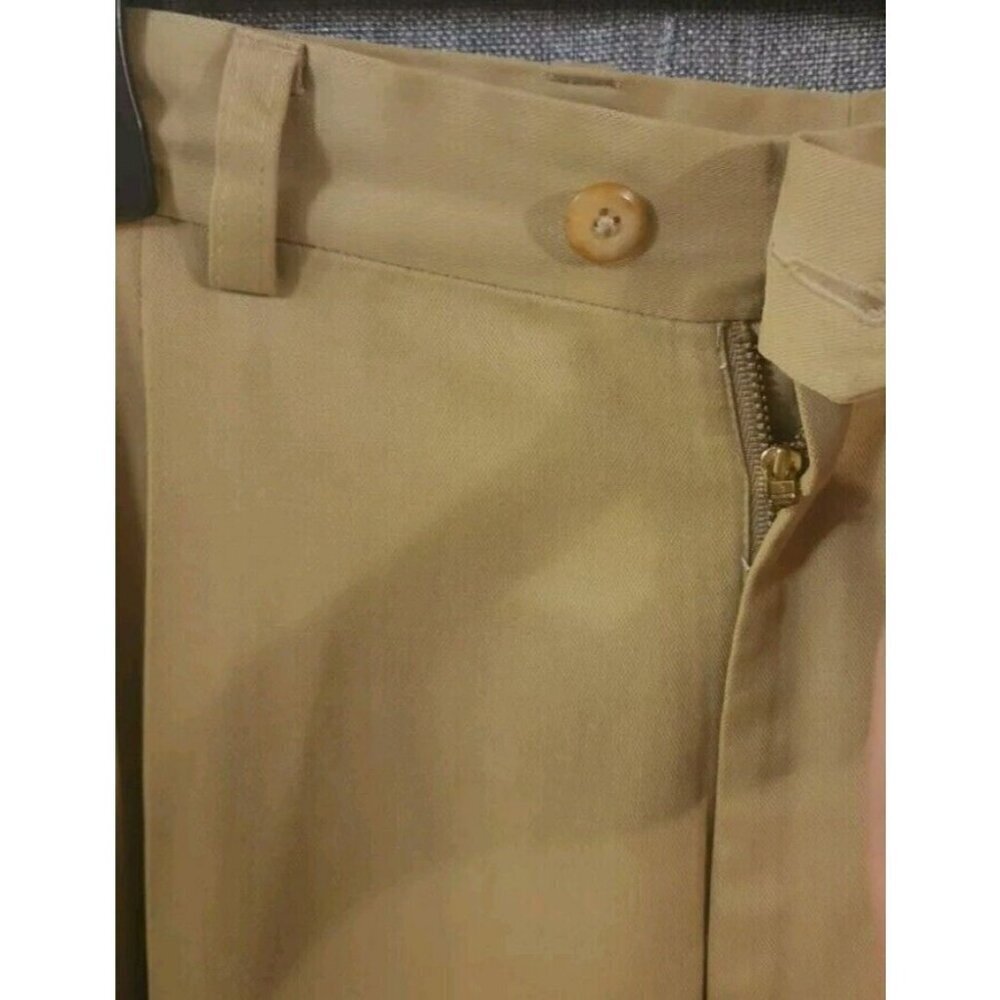 John W. Nordstrom Men's Khaki Pleated Dress Pants Classic Fit Chino Sz 30x32 - Picture 7 of 7